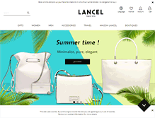 Tablet Screenshot of lancel.com